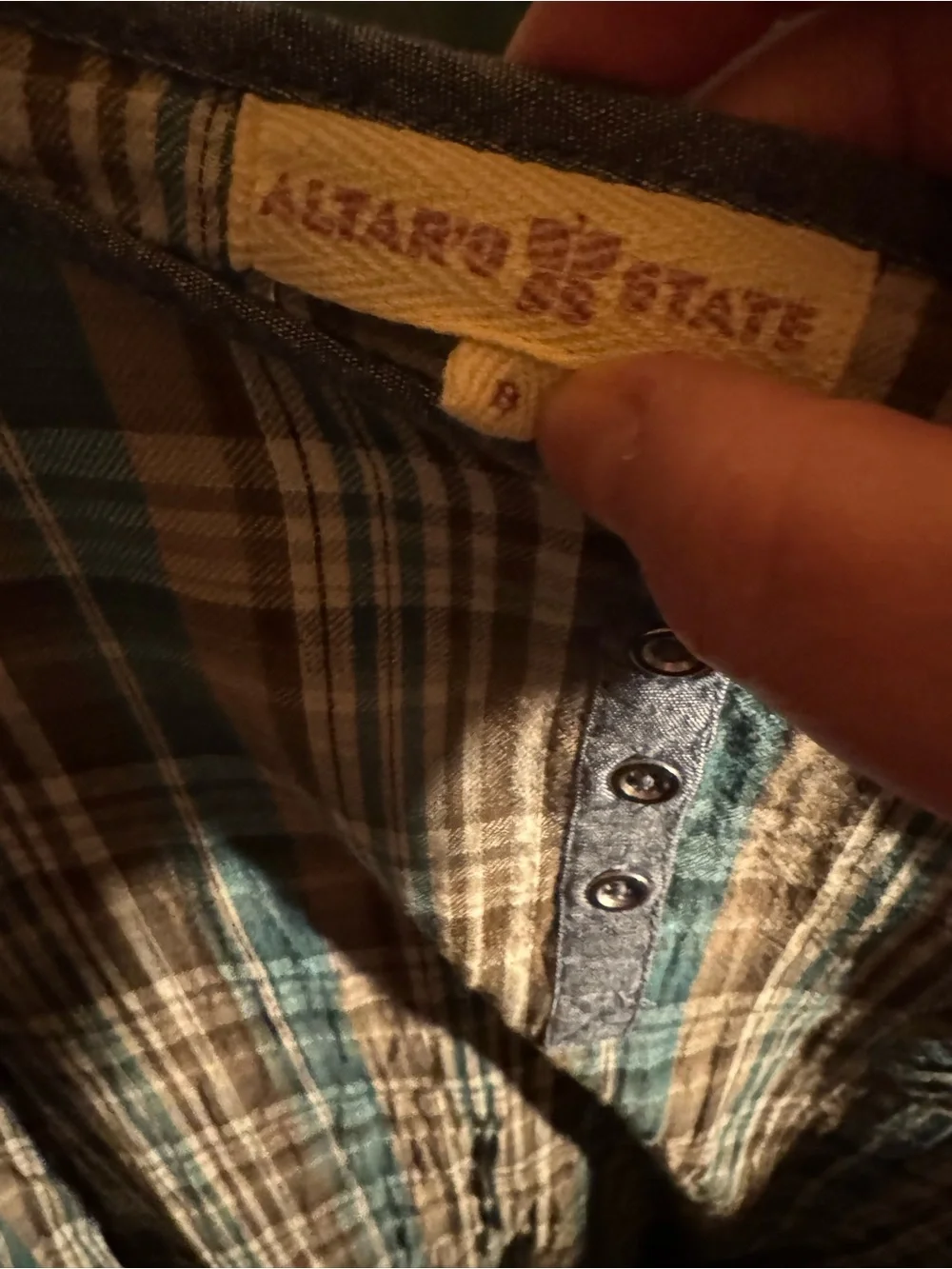 Altar’d State Plaid Cotton Tunic Dress Small Cottagecore Prairie Boho Whimsigoth